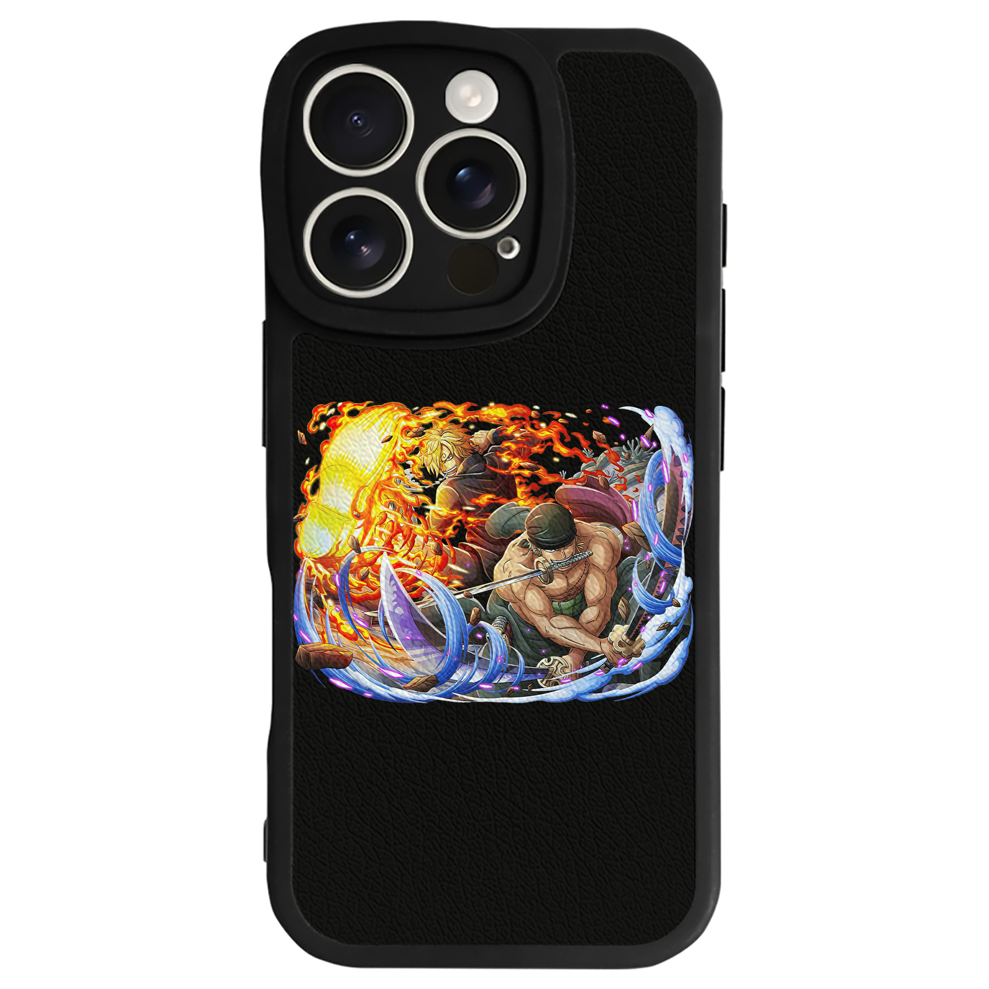 （画像用） ワンピース ロロノア・ゾロ ONE PIECE Roronoa Zoro 【iPhone 16シリーズ対応】シリコンスマホケース（レザー調） 材質：シリコン
